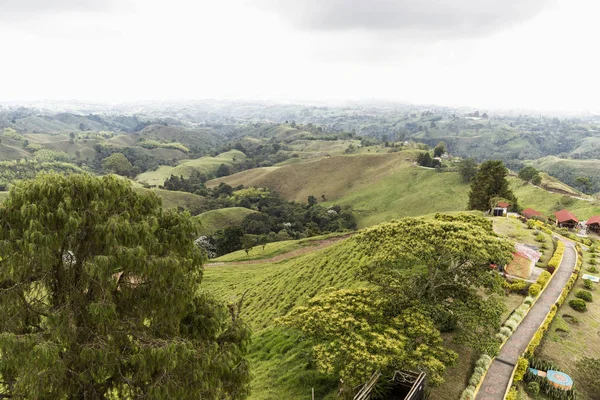 Hoge Zichten Uitkijk Filandia Quindío Colombië — Stockfoto