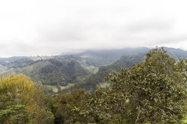 Τοπία Lookout Του Salento Alto Cruz Στο Quindio Της Κολομβίας — Φωτογραφία Αρχείου