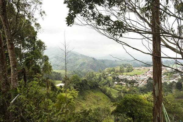 Krajobrazy Salento Alto Cruz Quindio Kolumbia — Zdjęcie stockowe