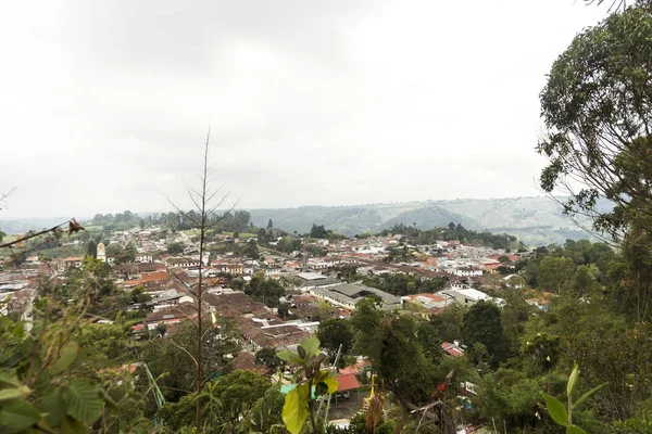 Krajobrazy Salento Alto Cruz Quindio Kolumbia — Zdjęcie stockowe