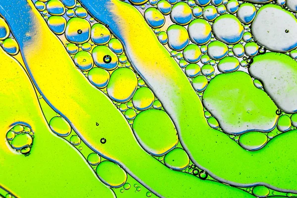 Colorful background of oil drops on the water surface.