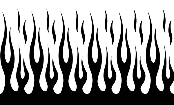Класичний візерунок вогню племінних гарячих м'язів автомобіля. Векторні ілюстрації . — стоковий вектор