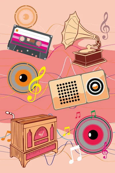 Retro müzik ses
