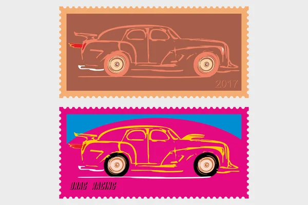etiket hot rod yolda yarış
