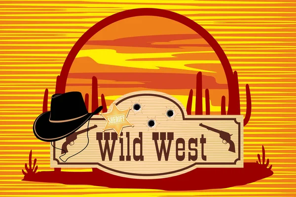 Wild Wild West — Stock Vector