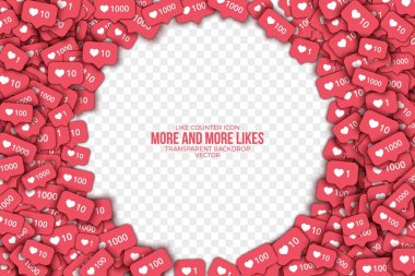 Vektör 3d gibi Counter simgeleri arka plan