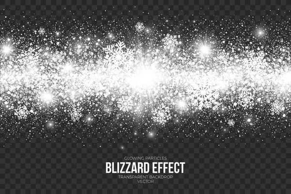 Saydam arka plan vektör üzerinde kar Blizzard etkisi
