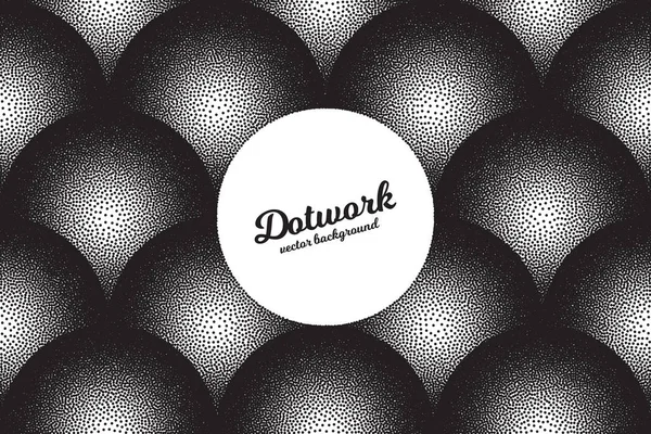 Retro Dotwork tekstura tło — Wektor stockowy