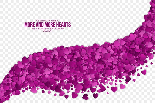 Abstract Hearts Vector Background — Stock Vector