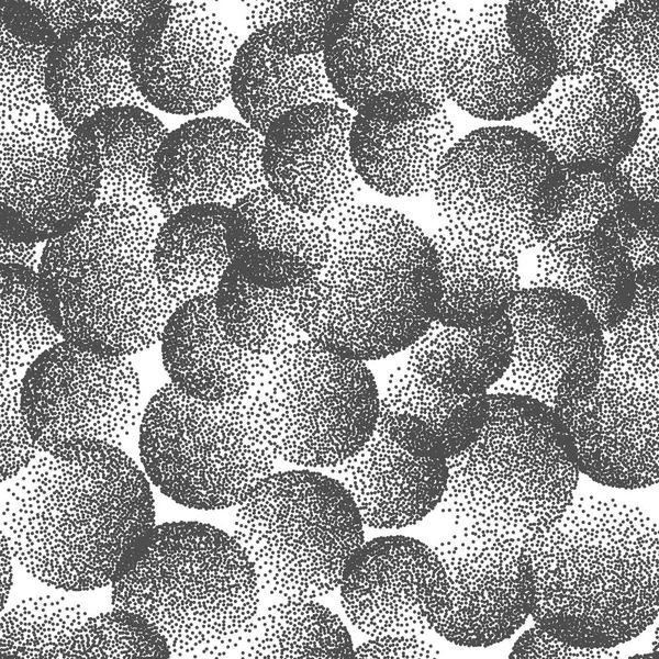 Vector Abstract Stippled Weird Seamless Pattern — Stock Vector