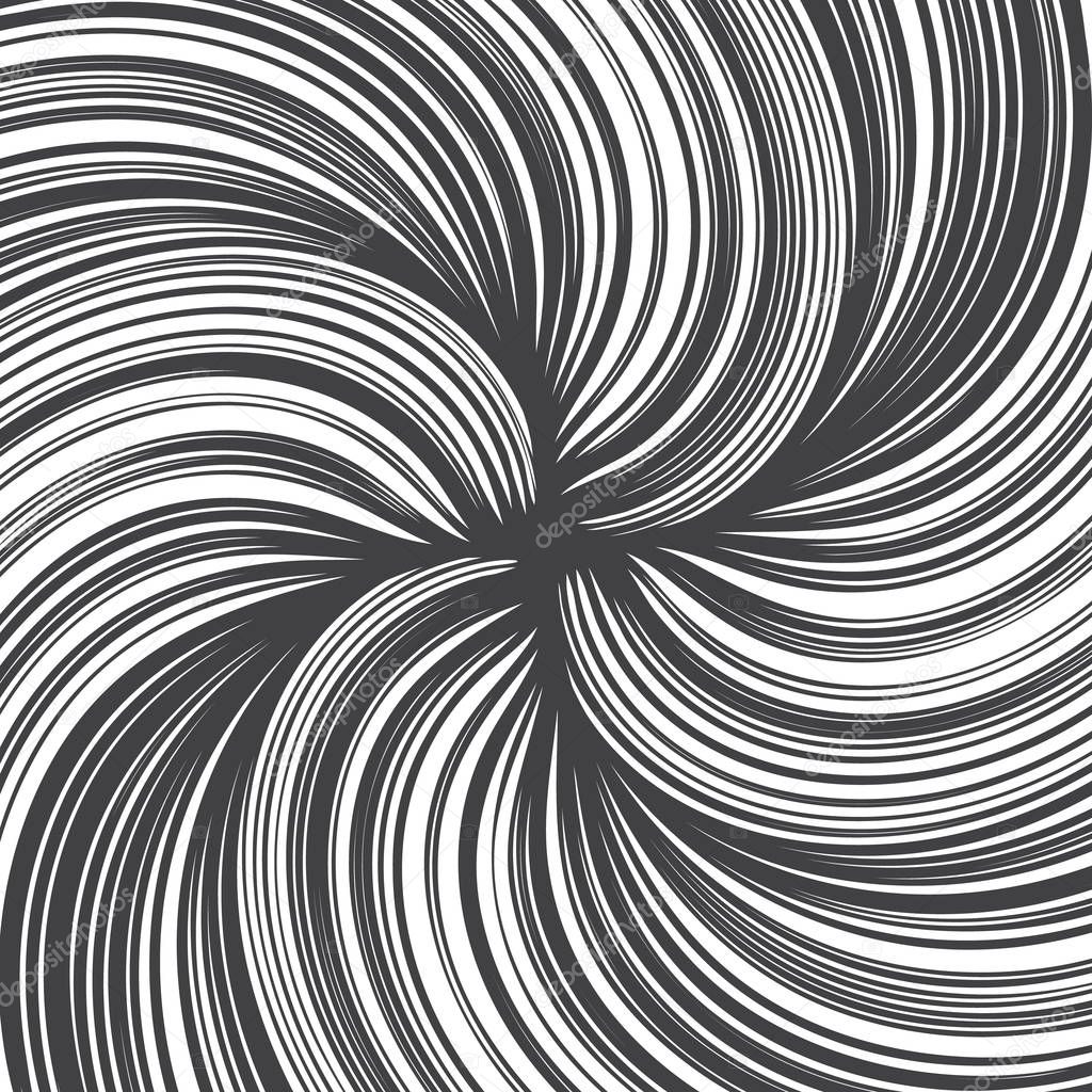 Hand Drawn Vector Abstract Twirl Lines Texture