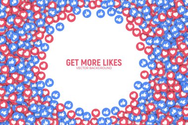 Vektör 3d simgeleri arka plan gibi