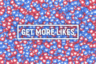 Vektör 3d simgeleri arka plan gibi