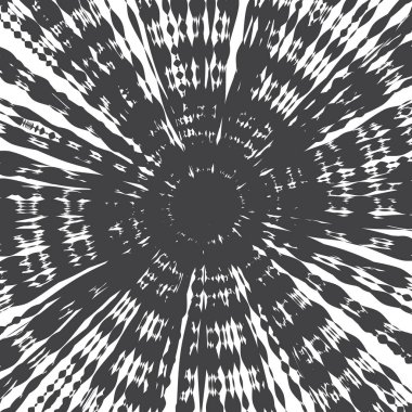 Grunge Radyal Psychedelic doku vektör