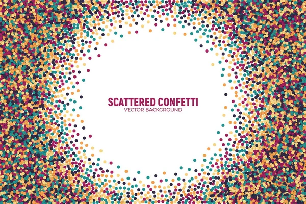Vektör dağınık rengarenk konfeti beyaz arka plan