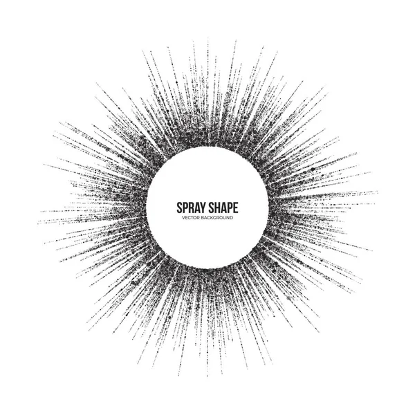 Radialstreuung abstrakter Vektor runde Teilchen — Stockvektor