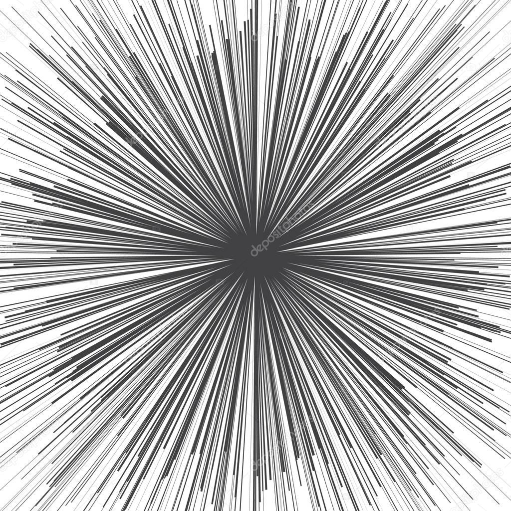 Grunge Radial Lines Texture Vector