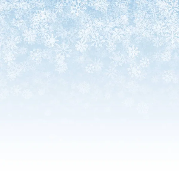 雪効果の落ちる 3d ベクトル — ストックベクタ