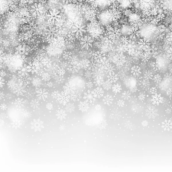 Christmas Snow 3D Effect Silver Abstract Background — Stock Photo, Image