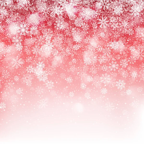 Natal neve 3D efeito vermelho abstrato fundo — Fotografia de Stock