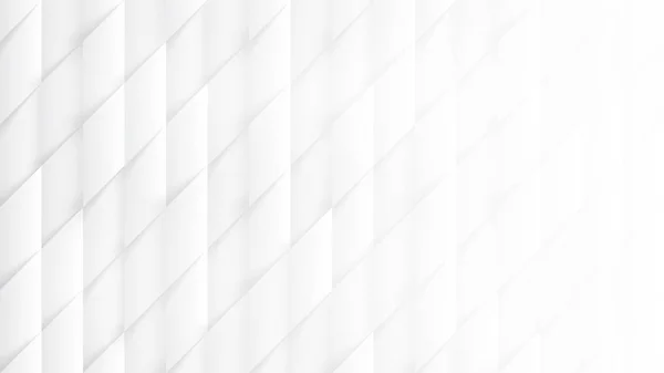 Padrão de paralelogramas 3D Simples Branco Abstrato Fundo — Fotografia de Stock