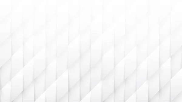 Abstrato branco fundo 3D paralelogramo padrão conceitual de alta tecnologia — Fotografia de Stock