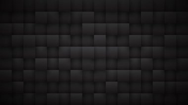 3D Tetragonal Blocks High Technology Dark Gray Abstract Background