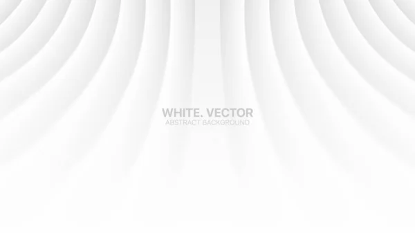 Vector Perspectief Bent Smooth Lines Clear Blank Subtiel Zakelijk Wit Abstracte achtergrond — Stockvector