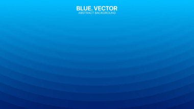 Modern Minimalist 3D Vektör Bulanık Çizgiler İş Derin Mavi Soyut Arkaplan