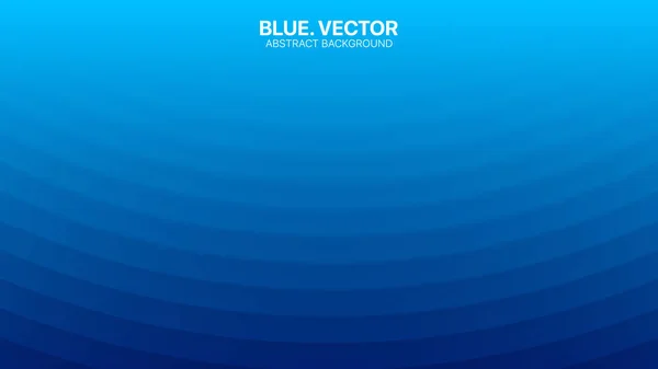 Moderne minimalistische 3D Vektor Unscharfe Linien Business Deep Blue Abstrakter Hintergrund — Stockvektor