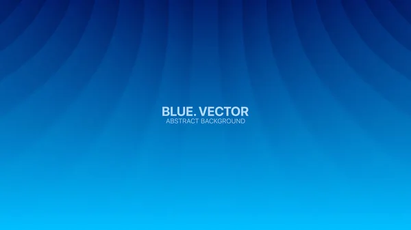 Vector Perspective Bent Smooth Lines Clear Blank Subtelny biznes Deep Blue Streszczenie — Wektor stockowy