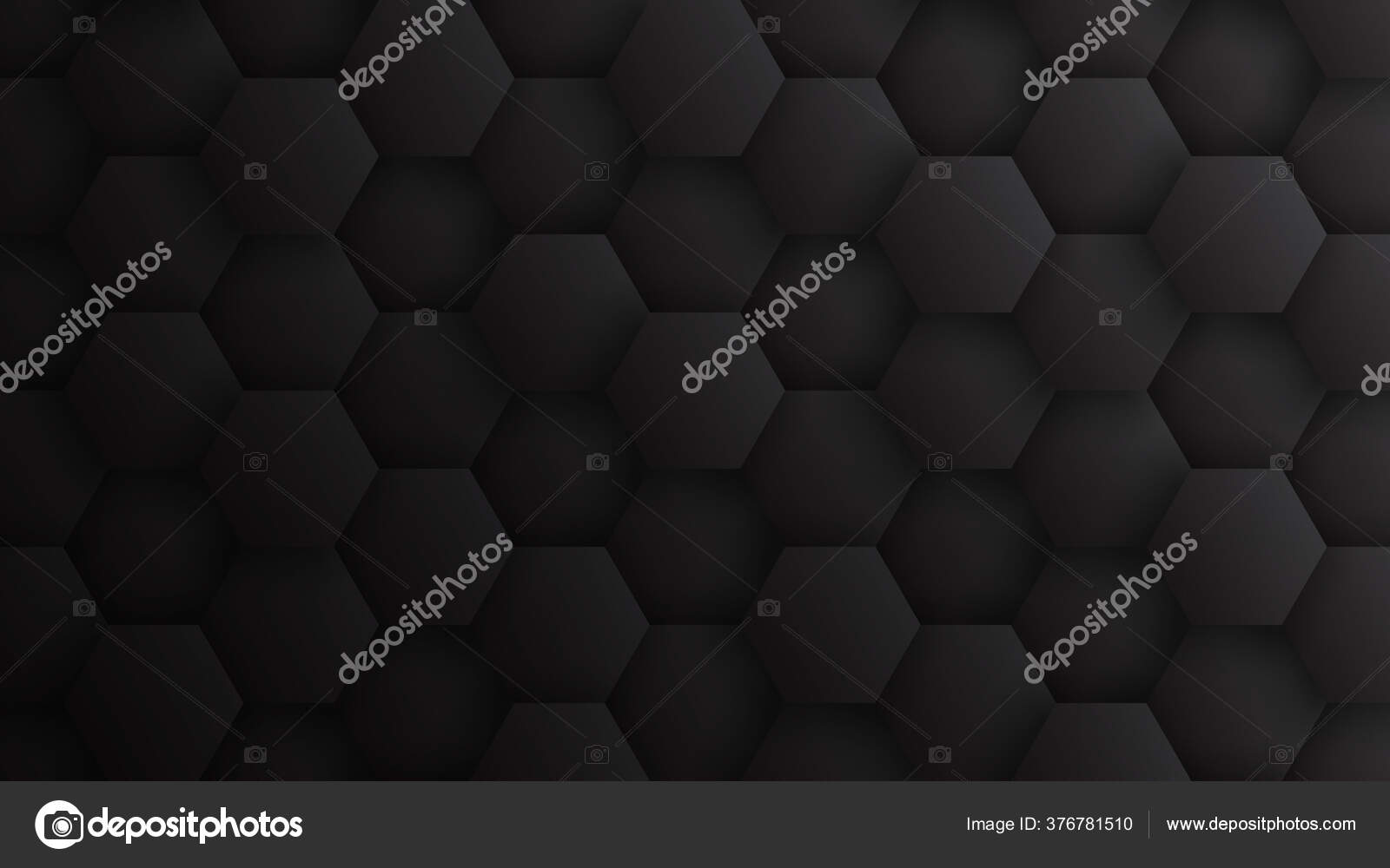 3d六边形技术深灰色简约的黑色背景 图库照片 C Yamonstro