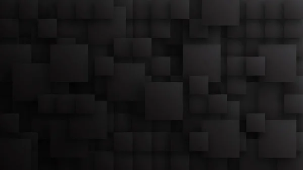 3D Διαφορετικό μέγεθος Τετράγωνα Τεχνολογία Σκούρο Γκρι Έννοια αφηρημένο φόντο — Φωτογραφία Αρχείου