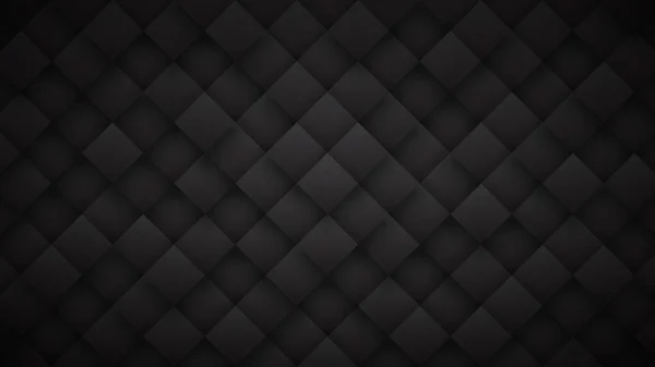 Dark Gray 3D Rhombus bloky Mřížka High Technology Black Abstraktní pozadí — Stock fotografie