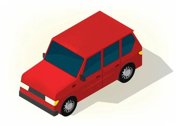 Vector isometric car. — Stock Vector