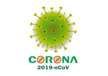 Corona Virüsü 2020. Wuhan virüs hastalığı. Infographic, Logo ve sembol.