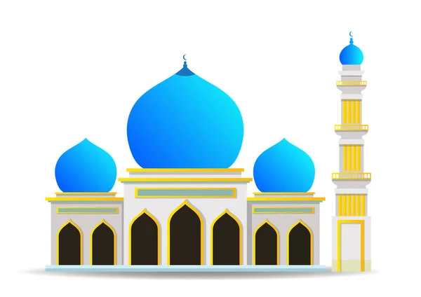 Vector Colorful Modern Mosque Flat Design — Stock Vector