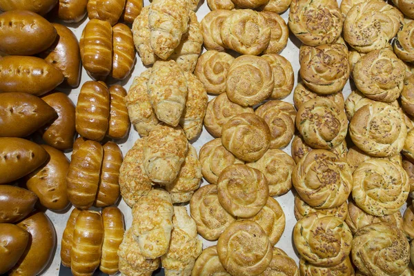 Différents Types Boulangerie Dans Département Confiserie Magasin — Photo