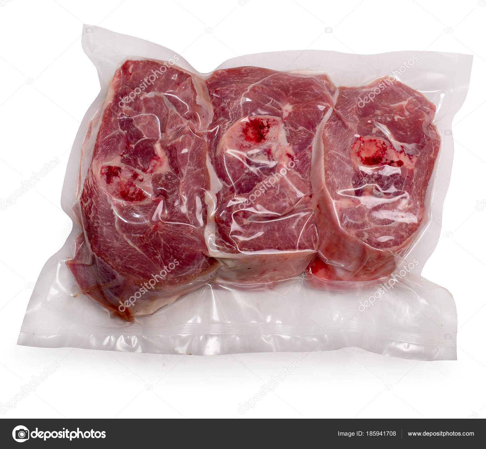Rabbit Meat Vacuum Packaging Isolated 