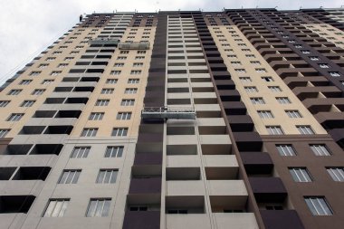 Ukrayna, Brovary 7 Eylül 2017: bir Konut Kompleksi İnşaatı