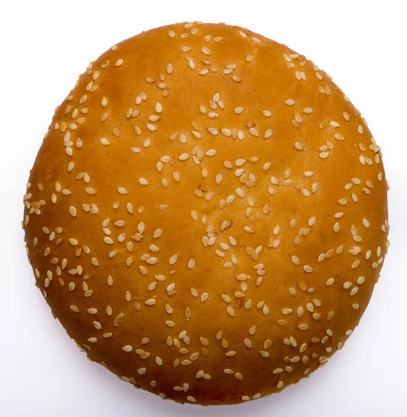 Burger shot on a white background, in layers, individually — Stock Photo, Image