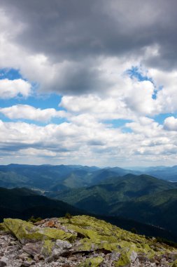 Yazın Karpat Dağları manzarası