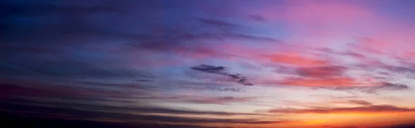 Драматичный Утренний Рассвет Городе Панорамный Фон Banner — стоковое фото
