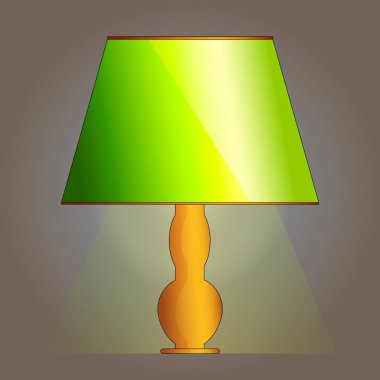 Okul sırası lamba vektör