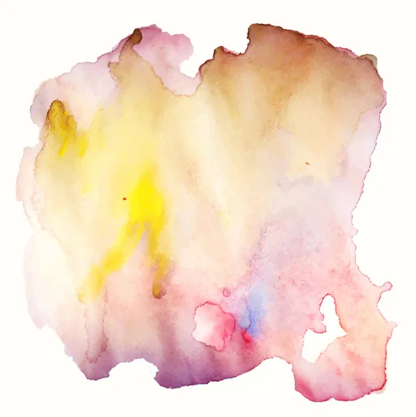 Mancha Aquarela Multicolorida Textura Tinta — Vetor de Stock