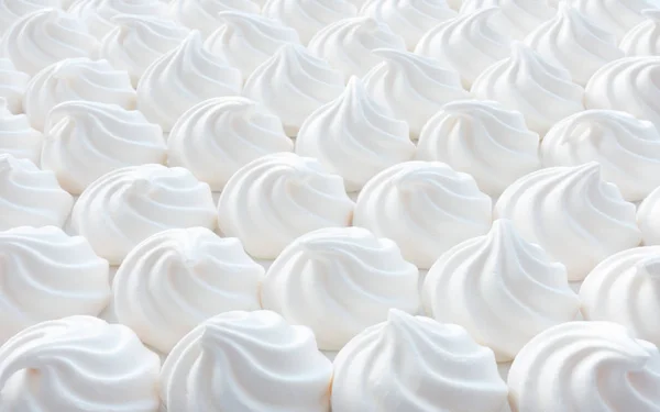 White Mini Meringue Swirls — Stock Photo, Image