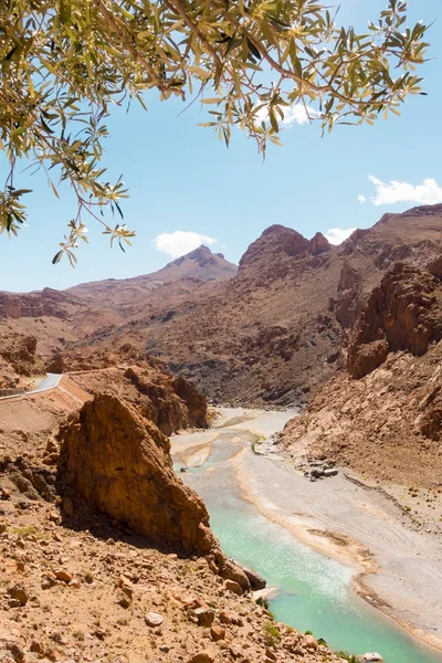 Река Зиз в Атласских горах Марокко — стоковое фото