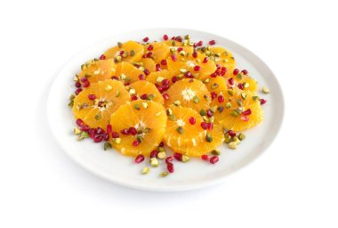 Antep fıstığı ve nar Portakal Salatası  