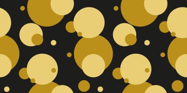 Basit, altın, siyah, pürüzsüz şekil vektörü.