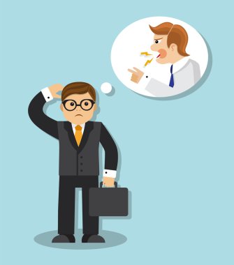 işadamı Şef gazabı korkuyor